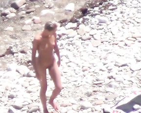 Young nudist babes secretly filmed by a voyeur