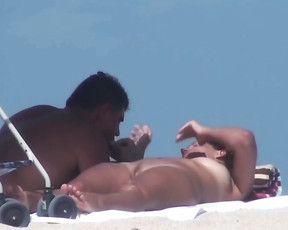 Stunning mom is a nude beach girl