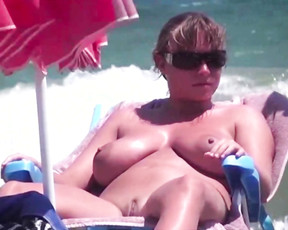 This young nudist is chubby, but she is also very horny